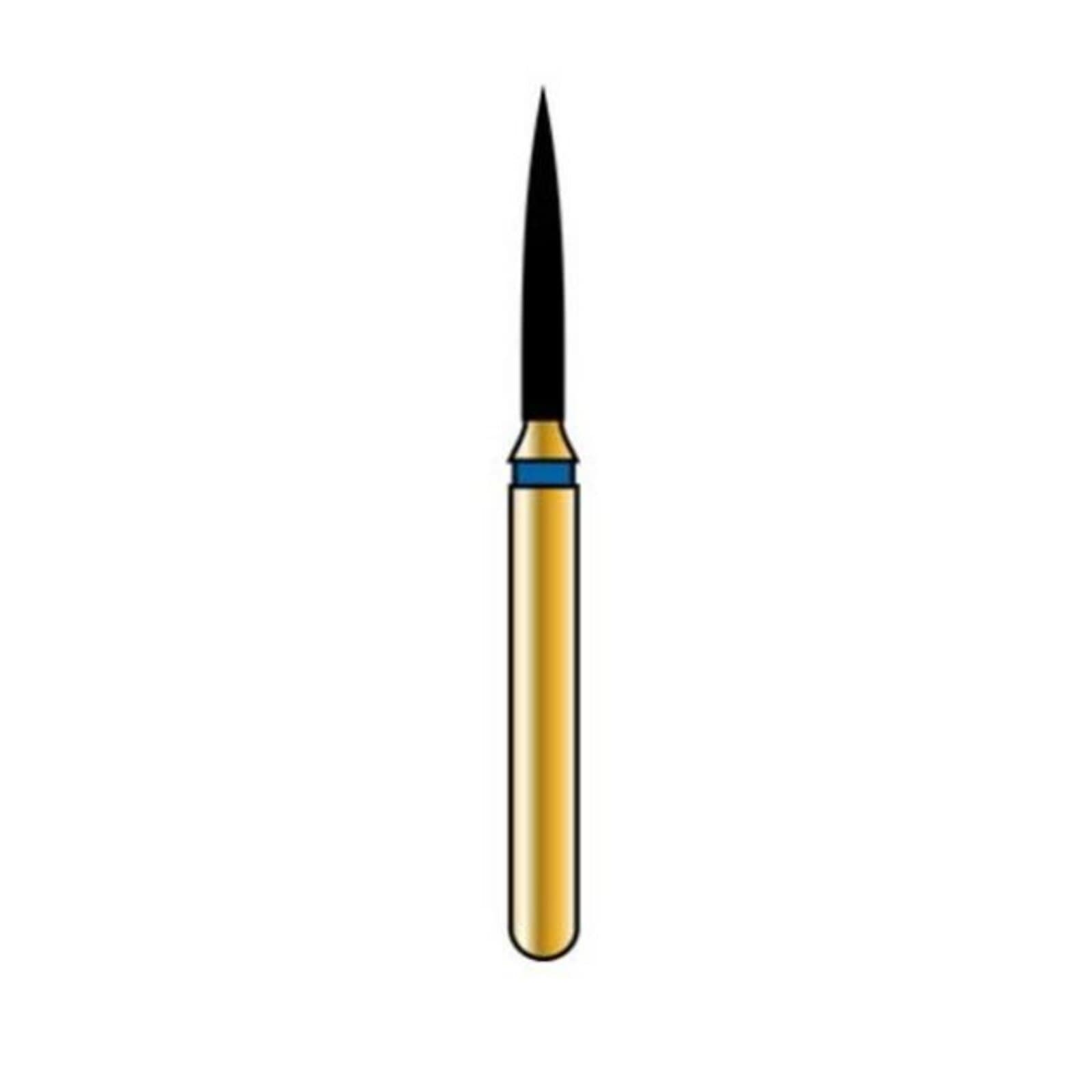 Alpen Multilayer Diamond Bur, FG, Flame, #862, 1.2 mm, Ultra Fine, White, 5/Pk, R862UF012FG thumbnail 2