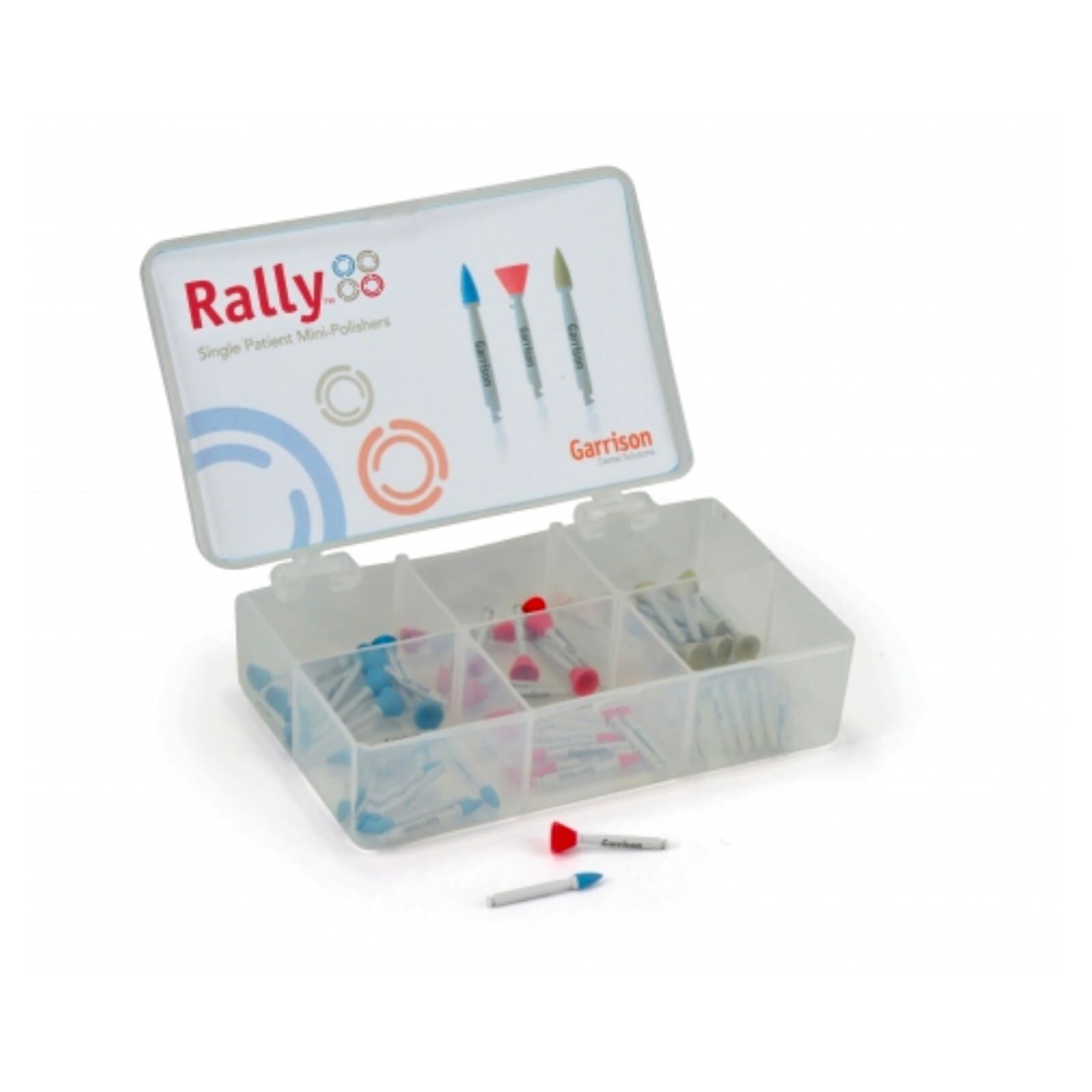 Garrison Rally Single-Use Mini Polisher Complete Kit, 60/Pack (10 Each of Coarse, Medium, Fine Points and Cups) thumbnail 6