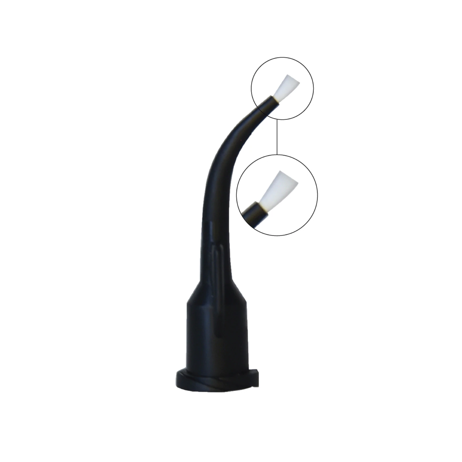 Pac-Dent iFlo EZVisc Curved Delivery Tips with Adjustable Brush, Black, 100/Pk, 1169 thumbnail 7