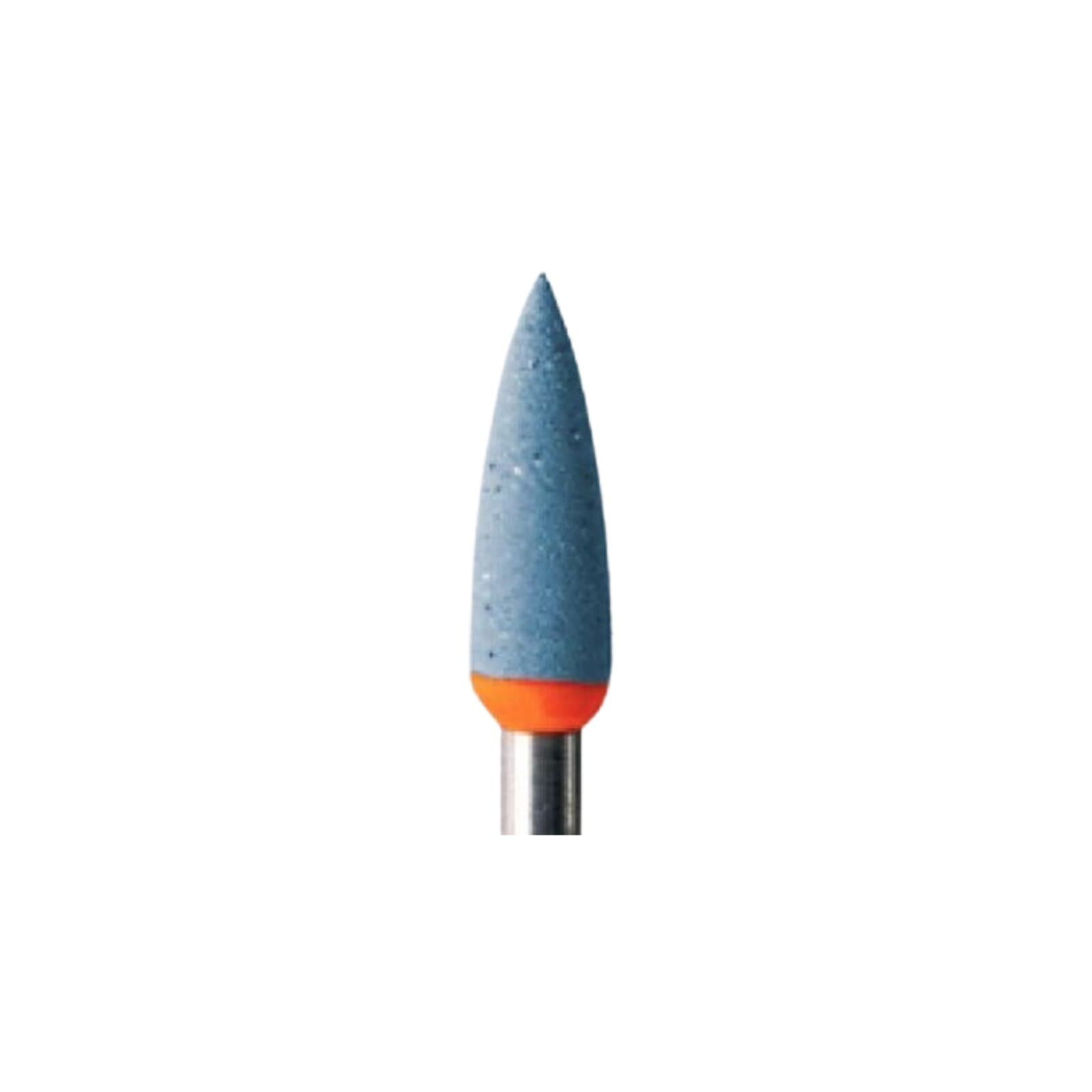 Meisinger 9742M-040 HP Porcelain Diamond Polisher, Flame/Point, Blue/Orange, Medium Grit, 4.0mm, 2/Pack thumbnail 3