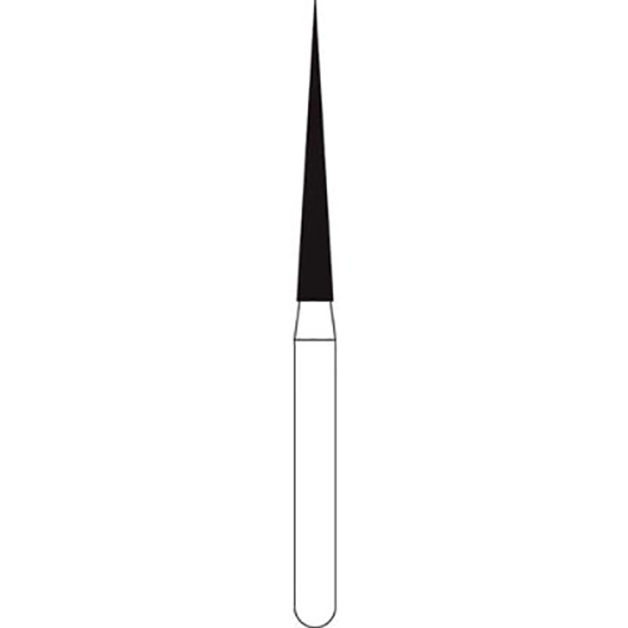 NTI FG Diamond Bur, Coarse Grit, Long Needle, Friction Grip, 1.4 mm Diameter, 11.5 mm Length, Green Ring, 5/Pkg, C859L-014 thumbnail 2
