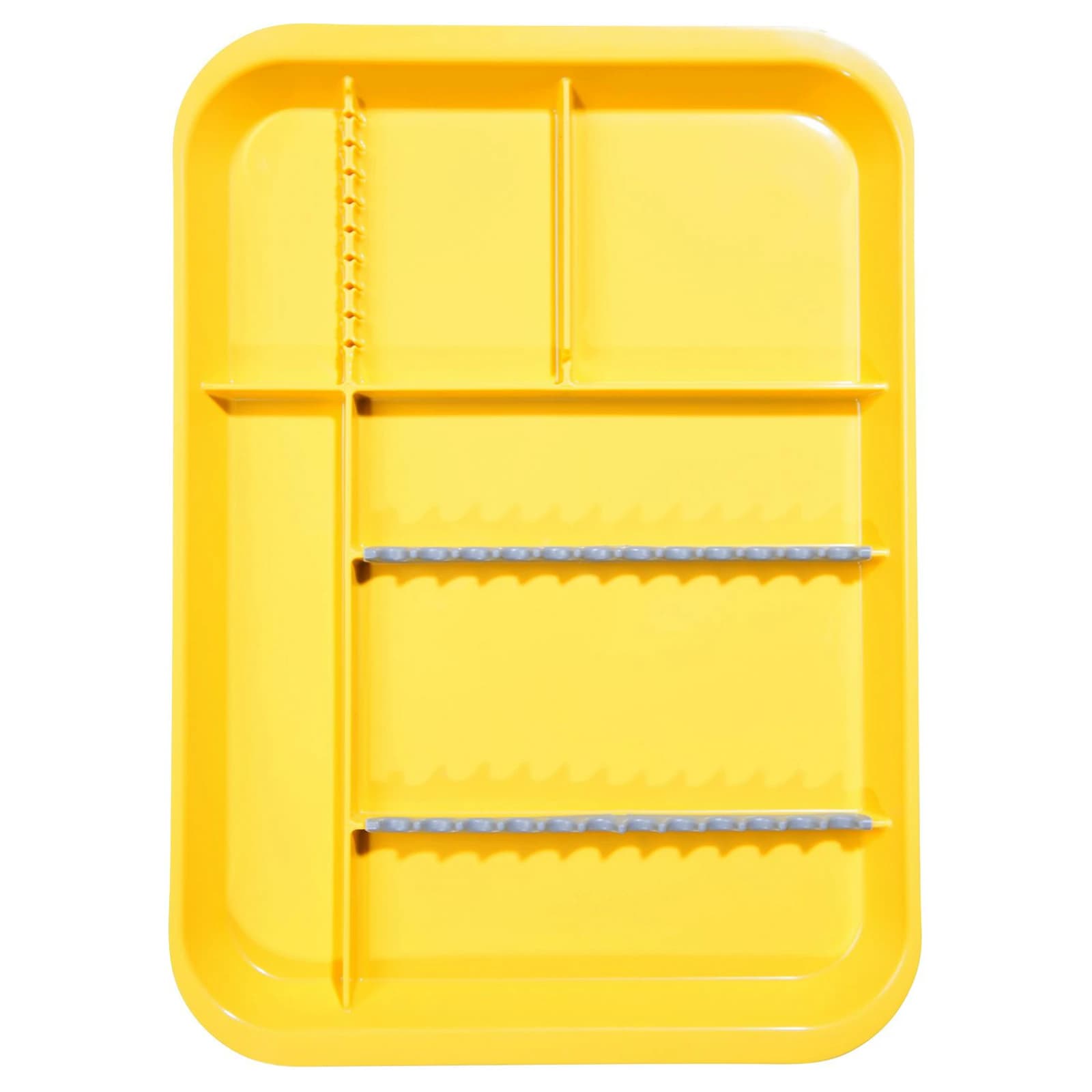 Zirc B-Lok Divided Setup Tray, Size B (Ritter), Neon Yellow, 13-3/8" x 9-5/8" x 7/8", 20Z451O thumbnail 2