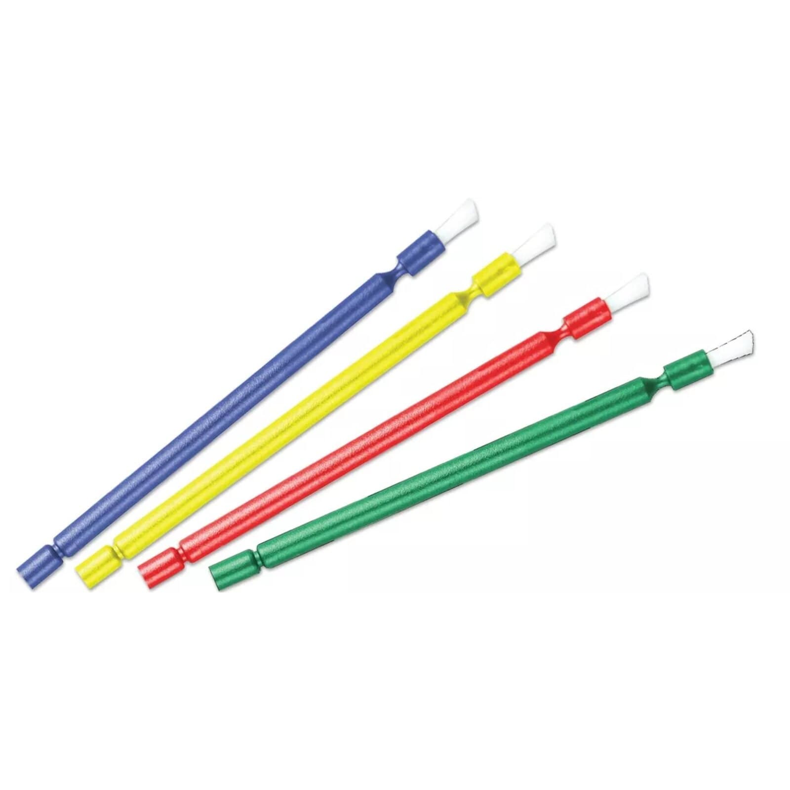 Plasdent Maxbrush All-Purpose Brush Tip Applicators, Disposable, 4" Long, Assorted Colors, 100/Pk, 8101ST-A thumbnail 2