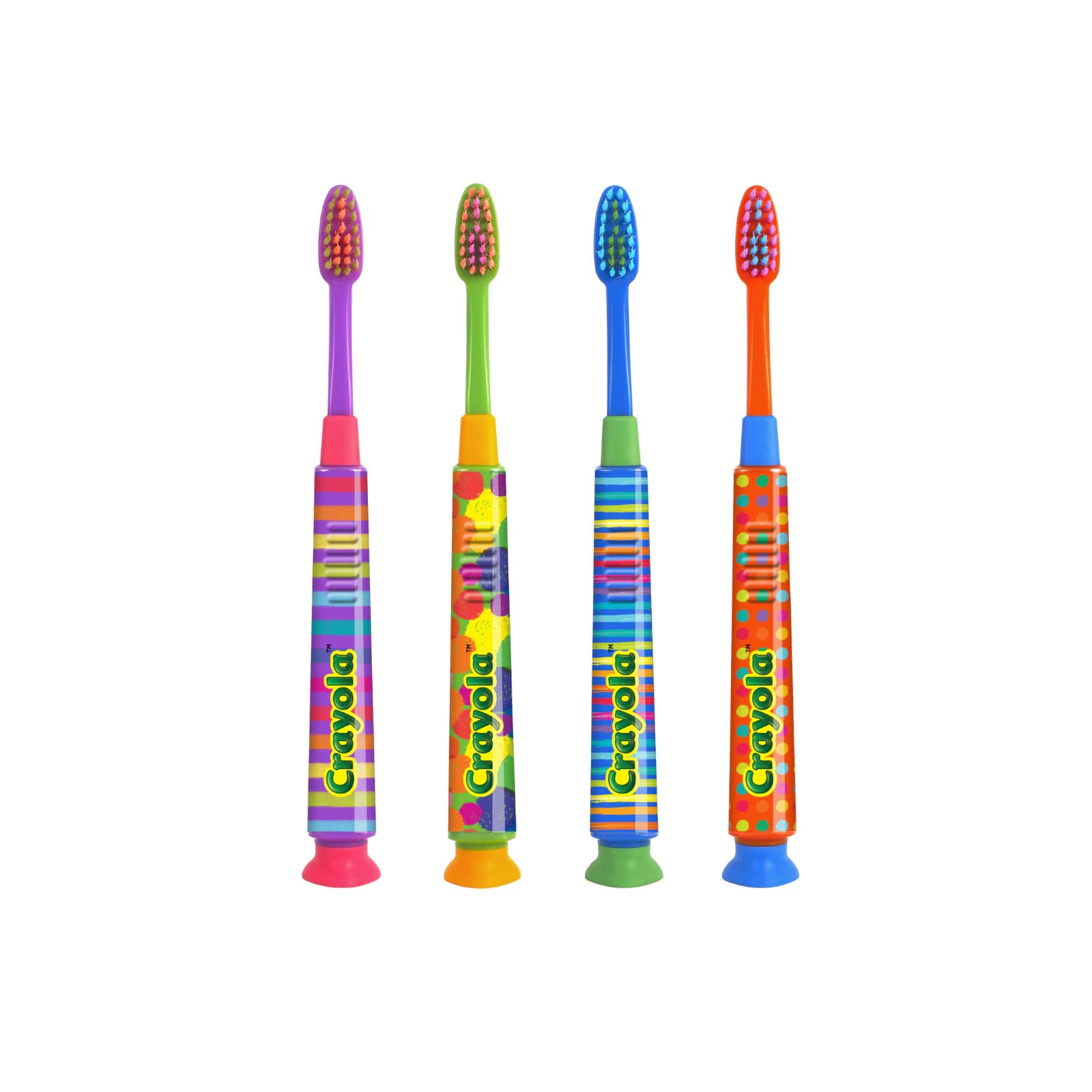 GUM Crayola Deep Clean Toothbrush, Ultra-Soft, Kids, Assorted Colors, 12/Pack, 234P thumbnail 3
