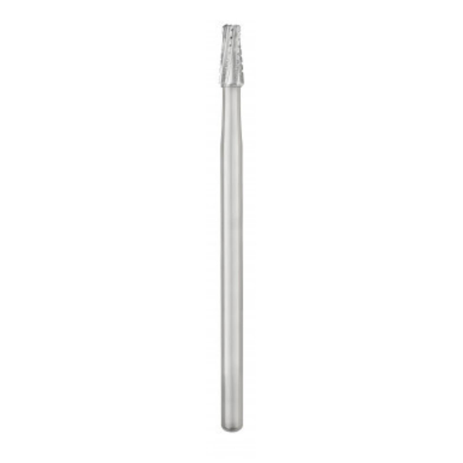 SS White Oral Surgery Carbide Bur #703L, Tapered Fissure Cross Cut, HP Shank #4, 44.5 mm Length, 2.1 mm Diameter, Sterile, 10/Pkg thumbnail 2