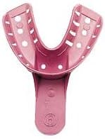 Sultan Dentray II Perforated Edentulous Impression Tray #6P Small Lower, Pink, 12/Box, 33056 thumbnail 2