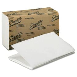 Scott Essential Single-Fold Towels, 1-Ply, 9.3" x 10.5", White, 4000 Sheets/Case, 1700 thumbnail 2