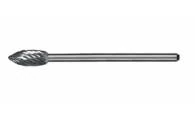 Buffalo Dental Carbide Lab Bur, HP, Dual Cut, Regular, 51A Small Flame, Abbott-Robinson - Carbide Lab Burs HP Dual Cut Regular 51A Small Flame - Image 1