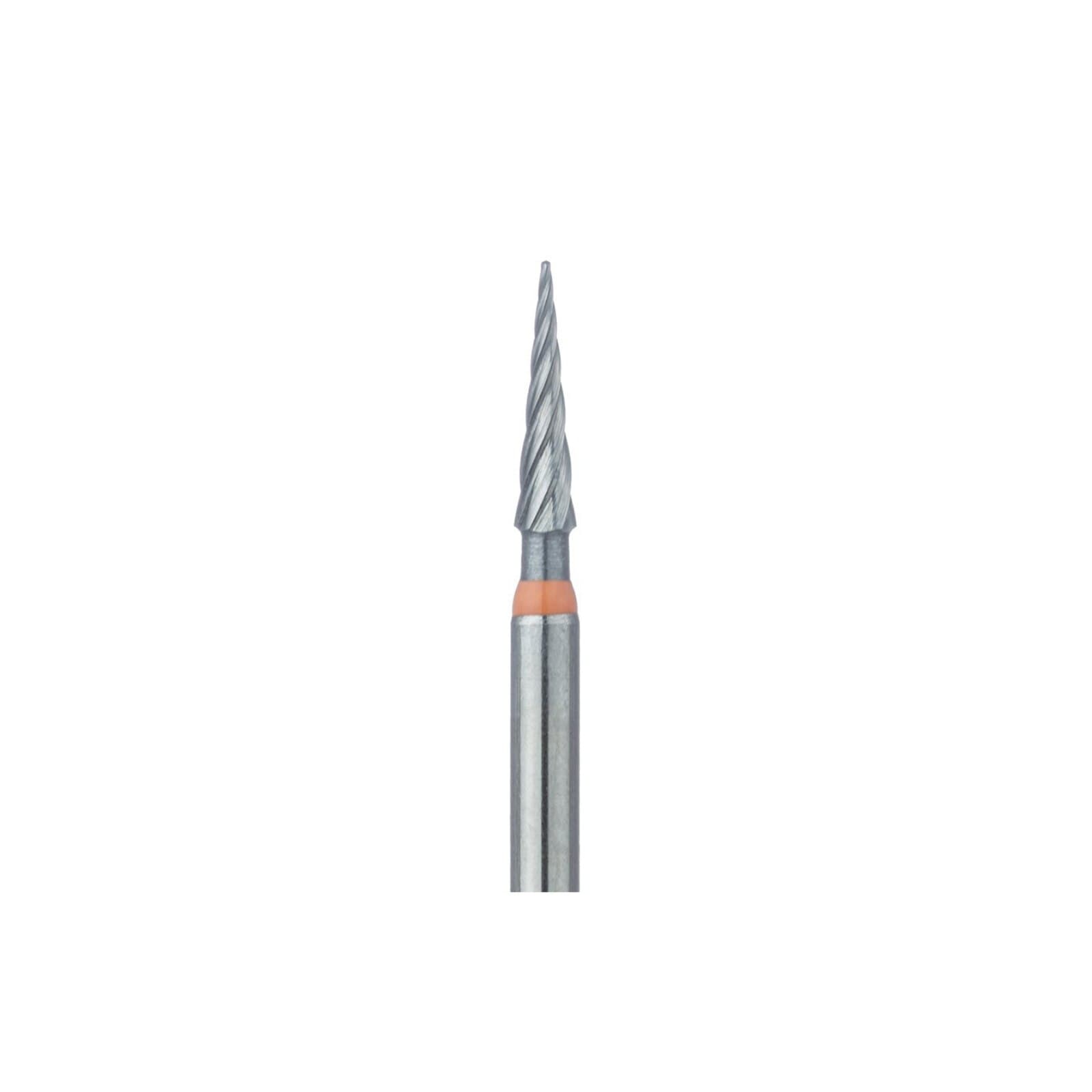 Meisinger Twist Trimming & Finishing Carbide Bur, FG, ET6, Fine, Pointed Taper, 1.4mm Head, 8-12 Flute, 5/Pk, D0134-014-FG thumbnail 6
