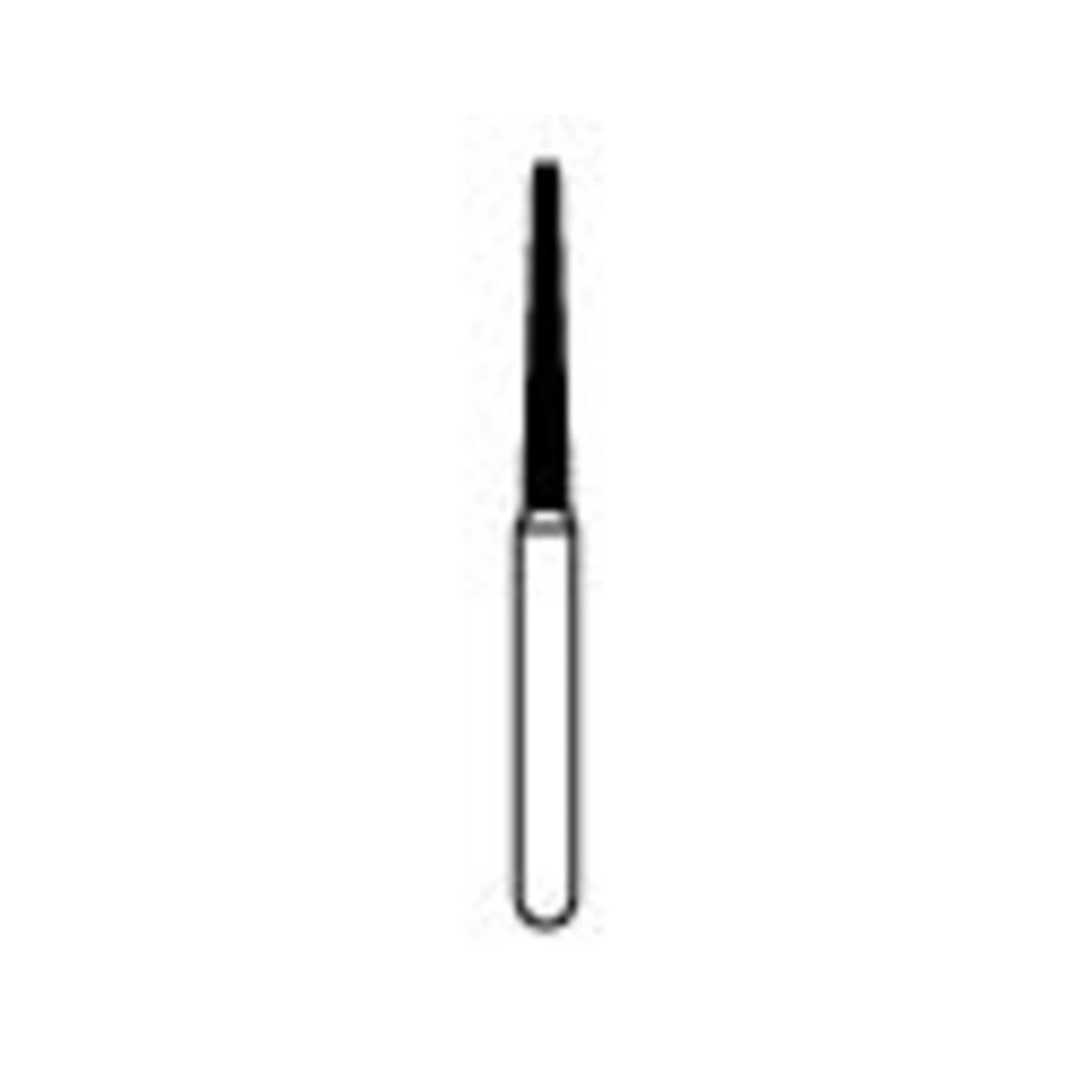 NTI Diamond Bur, FG, Coarse, Flat End Taper, #848-012, 1.2 mm Diameter, 10.0 mm Length, Green Ring, 5/Pkg thumbnail 2