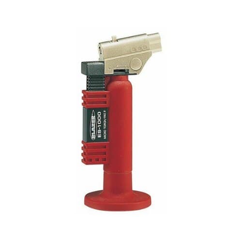 Blazer ES-1000 Red Angled Head Butane Micro Torch, 2500°F, 8g Butane Capacity, 189-1000 - Micro Torch ES-1000 Red - Image 1