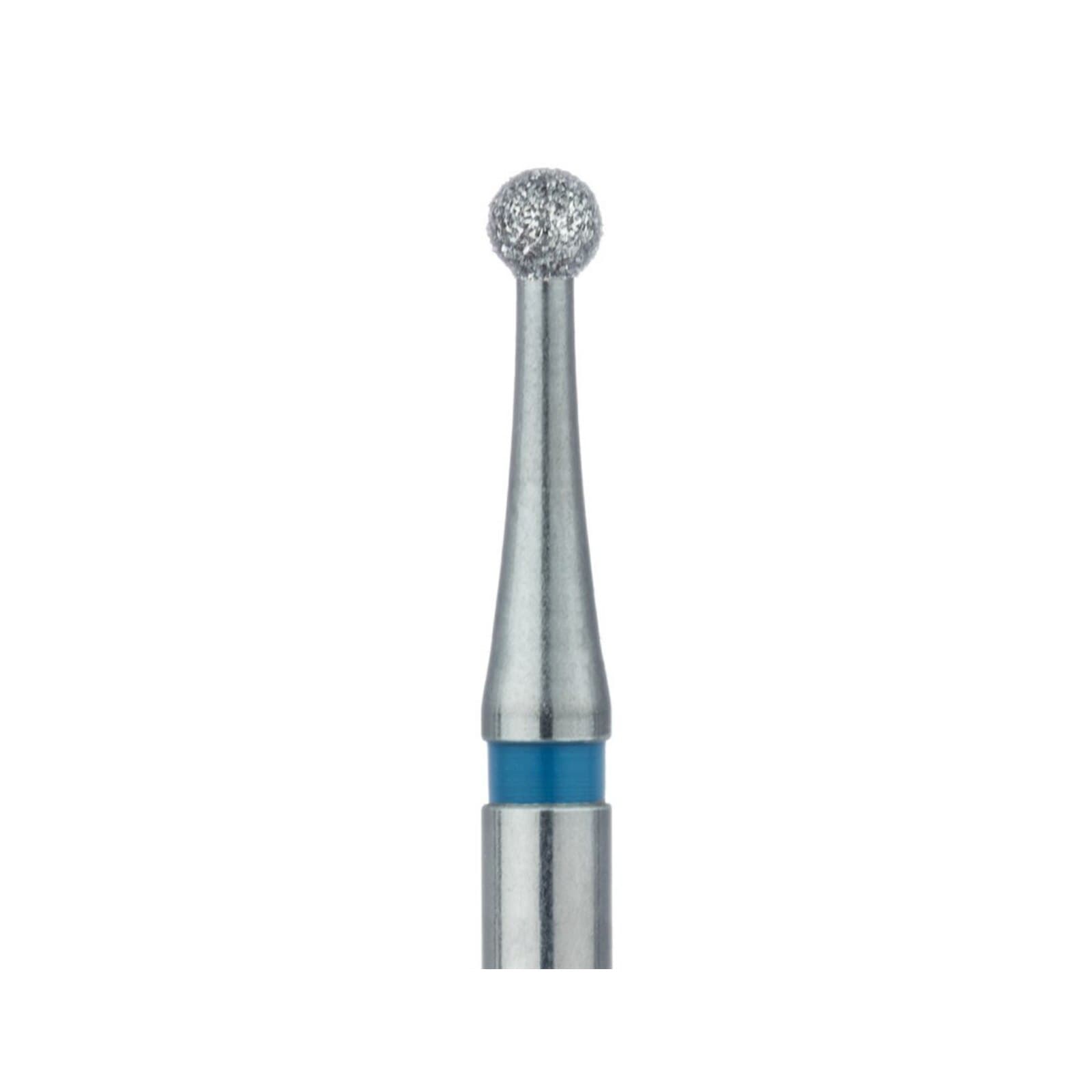 Meisinger Diamond Bur, Round, Medium Grit (Blue), HP Shank, 2.1 mm, 801-021, Pack of 5 thumbnail 3