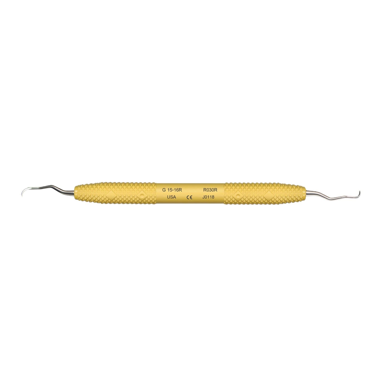 PDT Amazing Gracey 15/16 Rigid Curette, Double-Ended, Yellow, R030R thumbnail 3
