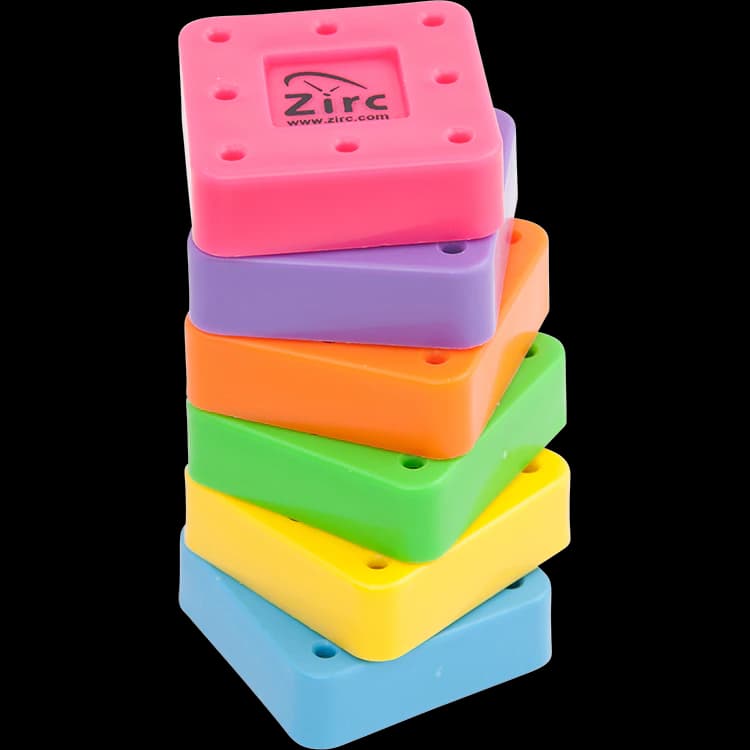 Zirc 8-Hole Magnetic Bur Block, Neon Orange, Fits FG/RA/HP Burs, Autoclavable, 1/Pk, 50Z400Q thumbnail 7