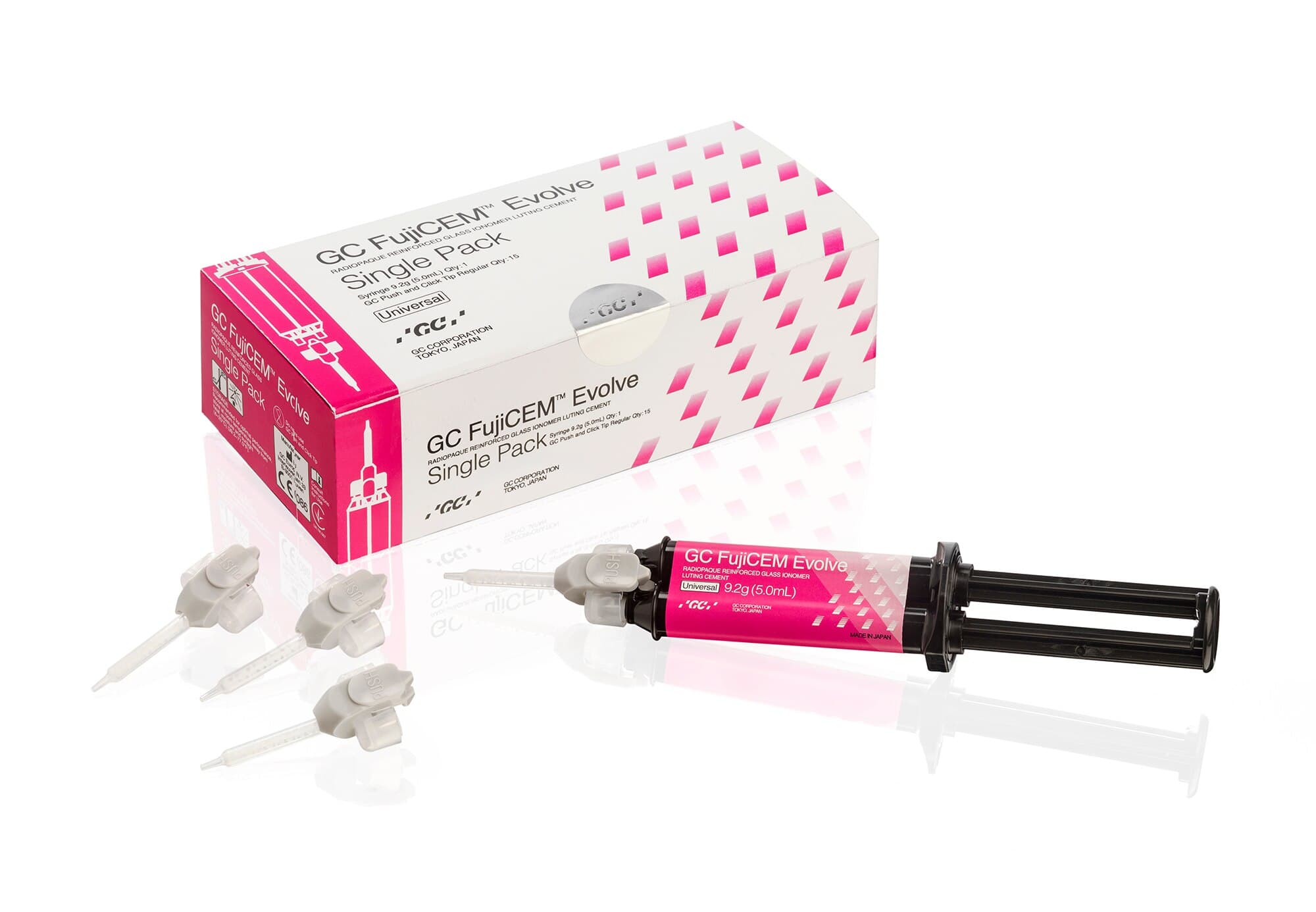 GC FujiCEM Evolve Resin-Reinforced Glass Ionomer Luting Cement, Automix Syringe, 9.2g (5.0mL), Single Pack with 15 Mixing Tips, 012948 thumbnail 15