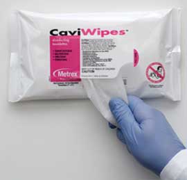 CaviWipes Disinfectant Towelettes Flat Pack, 7" x 9", 45 Wipes/Pk, EPA 46871-8 thumbnail 4