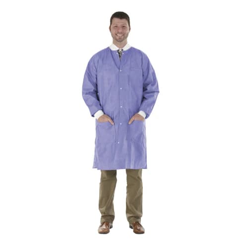 SafeWear Disposable High Performance Lab Coat, Large, Plum Purple, 12/Pk, 8109-C thumbnail 10