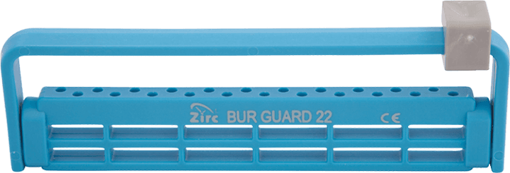 Zirc Dental Steri-Bur Guard 22-Hole, Neon Blue, Antimicrobial, Autoclavable, 50Z410-N thumbnail 2