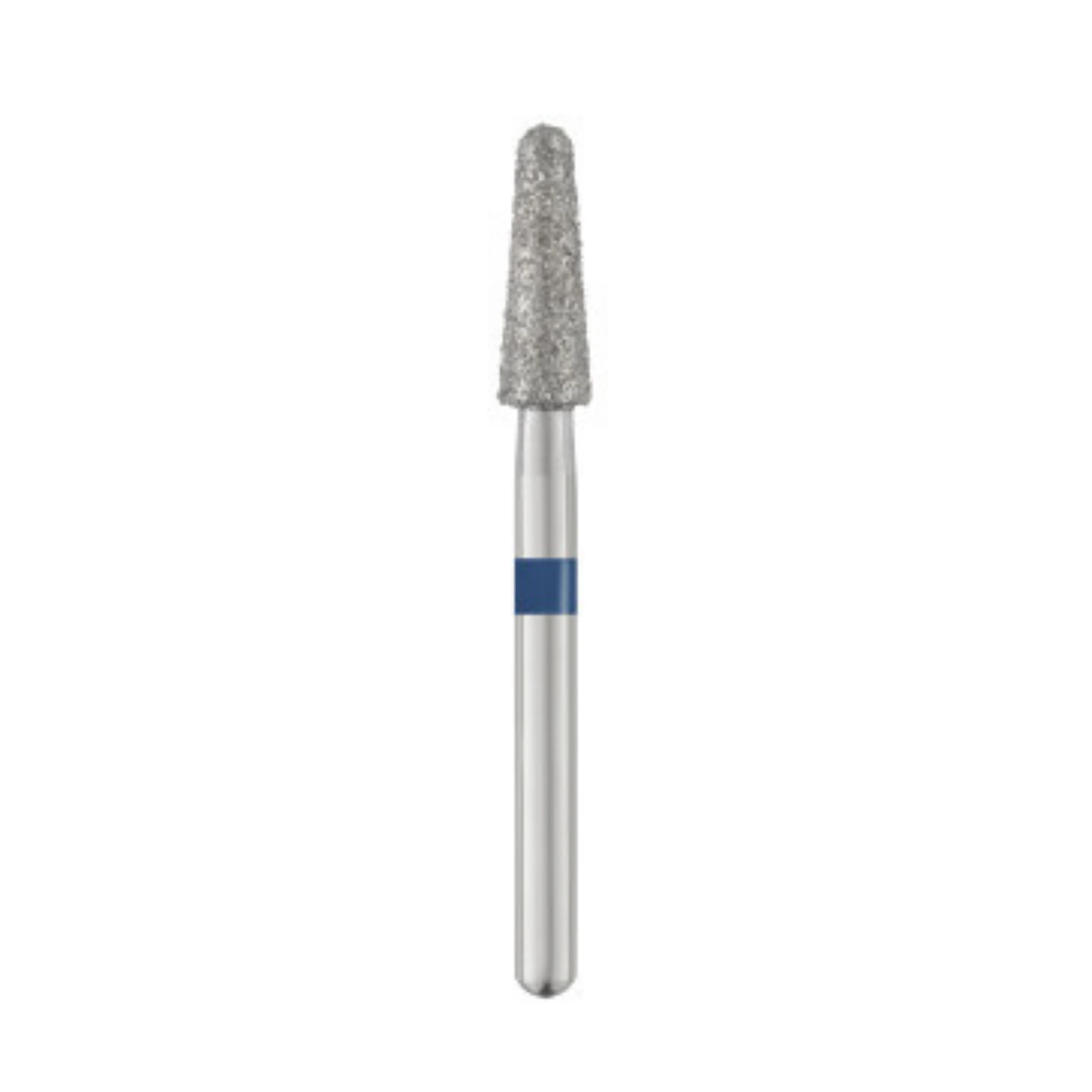 SS White Piranha Diamond Bur, FG Friction Grip, Medium Grit, Round End Taper, Short Shank, Single-Use, #855-025M, 25/Box thumbnail 2