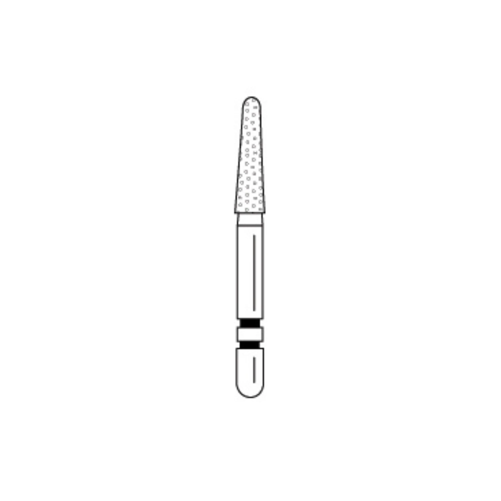 Two Striper Diamond Bur FG, Round-End Taper, Coarse, 767.7C, 5/Pk, 2015453 thumbnail 7