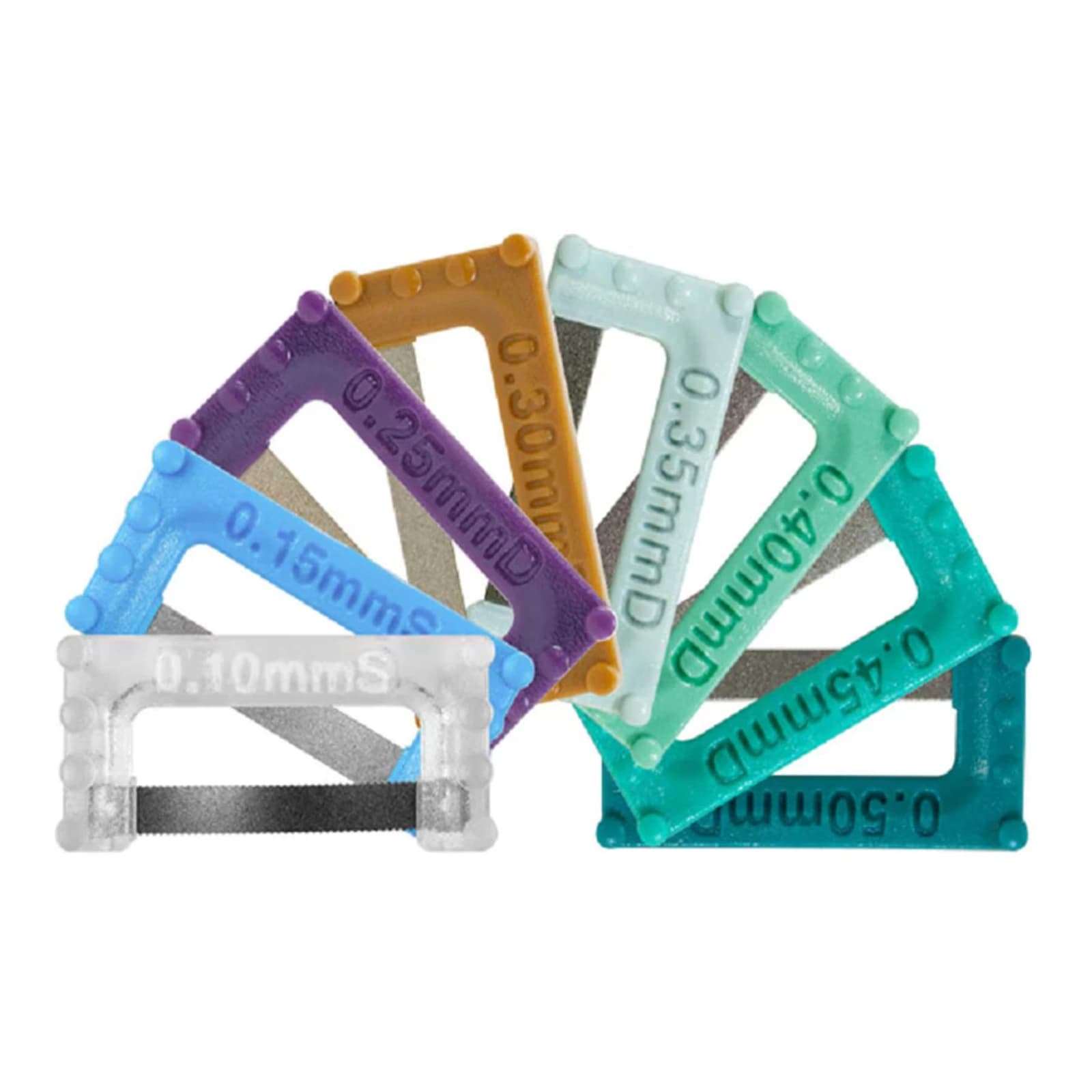 ContactEZ IPR PLUS Assorted Interproximal Reduction Kit, Medium, 0.10mm-0.50mm, 16/Pk - IPR PLUS Assorted Kit (0.10mm-0.50mm) Medium 16/Pk - Image 1