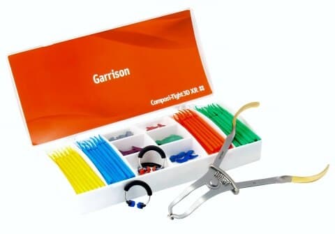 Garrison Composi-Tight 3D XR Sectional Matrix Kit, 3D-KSW-10, with Slick Bands XR, WedgeWands, FenderWedges, and Ring Placement Forceps thumbnail 11