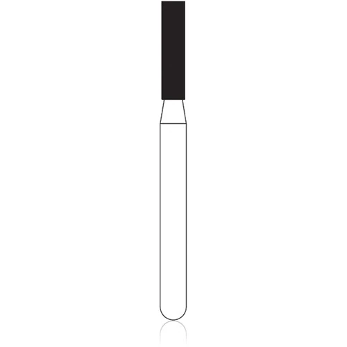 NTI FG Diamond Bur, Super Coarse, Modified Shoulder Cylinder, Friction Grip, 1.4 mm Diameter, 8.0 mm Length, 5/Pkg, #837KR-014 thumbnail 2
