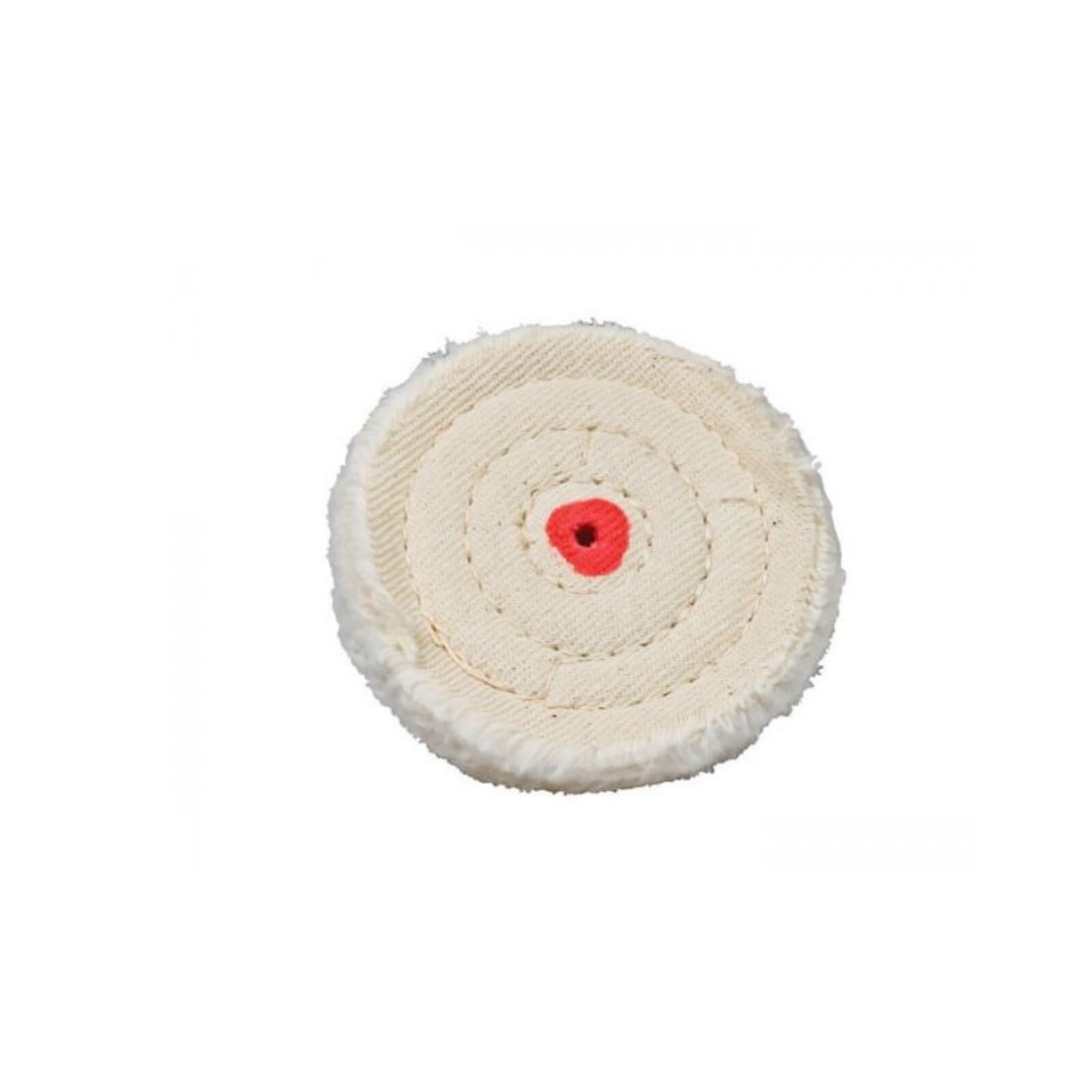 Keystone Muslin Buffs, 4" x 24 Ply, Pack of 12, 1180150 - Muslin Buffs 4" x 24 Ply 12/Pk - Image 1