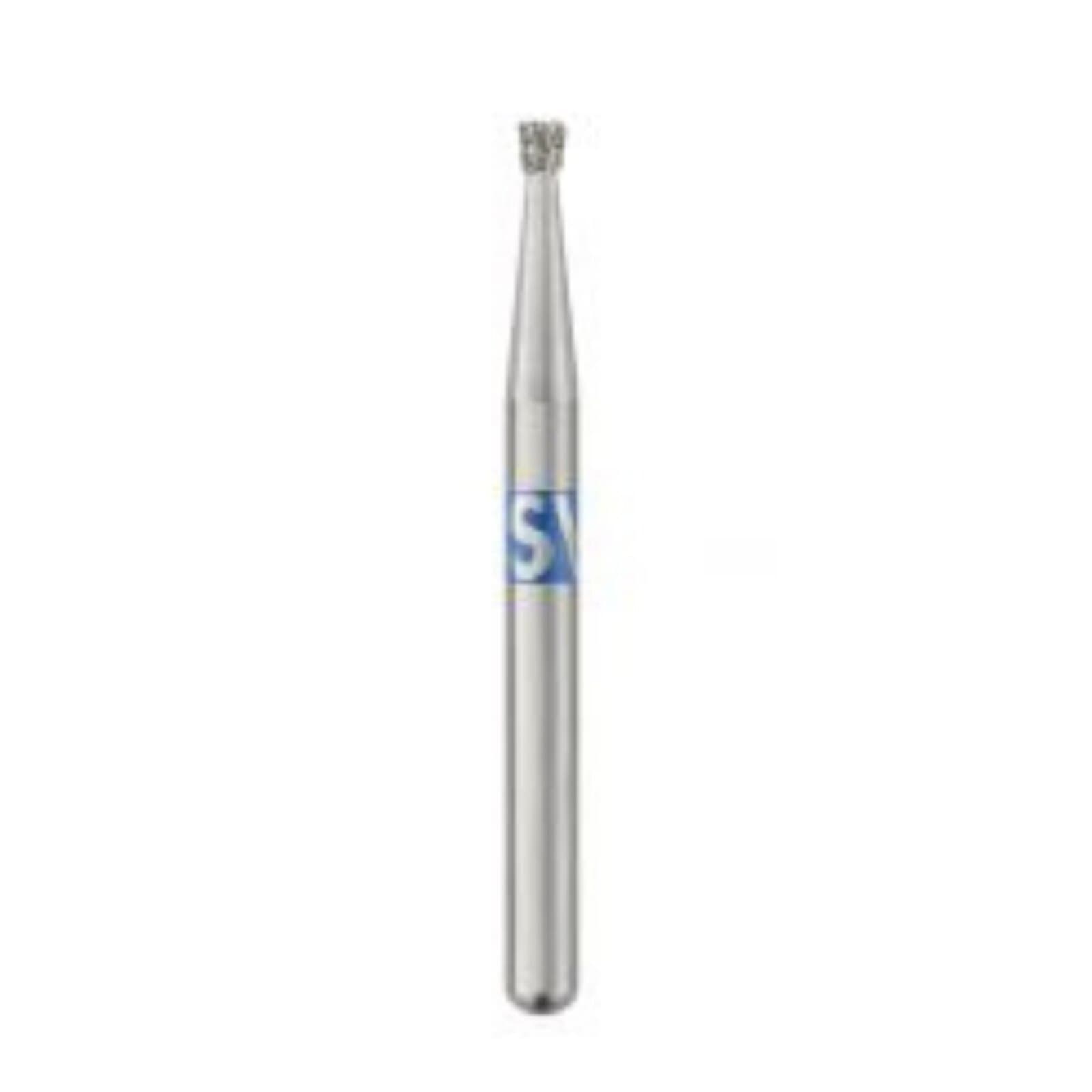 SS White Revelation Diamond Bur, Friction Grip, Medium Inverted Cone, 805-010M, 1.0 mm, 5/Pk thumbnail 2
