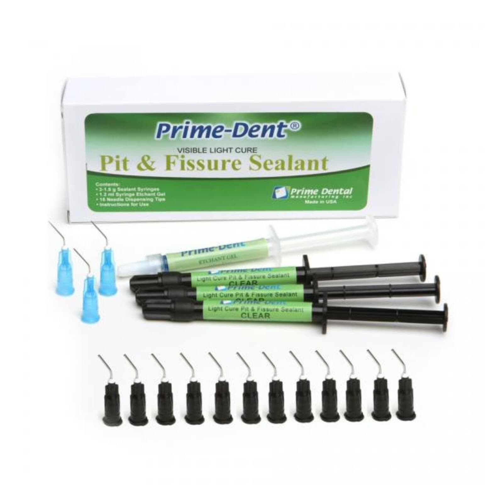 VLC Pit and Fissure Sealant Syringe Kit, Clear, 2g Syringe - VLC Pit and Fissure Sealant Syringe Kit Clear - Image 1