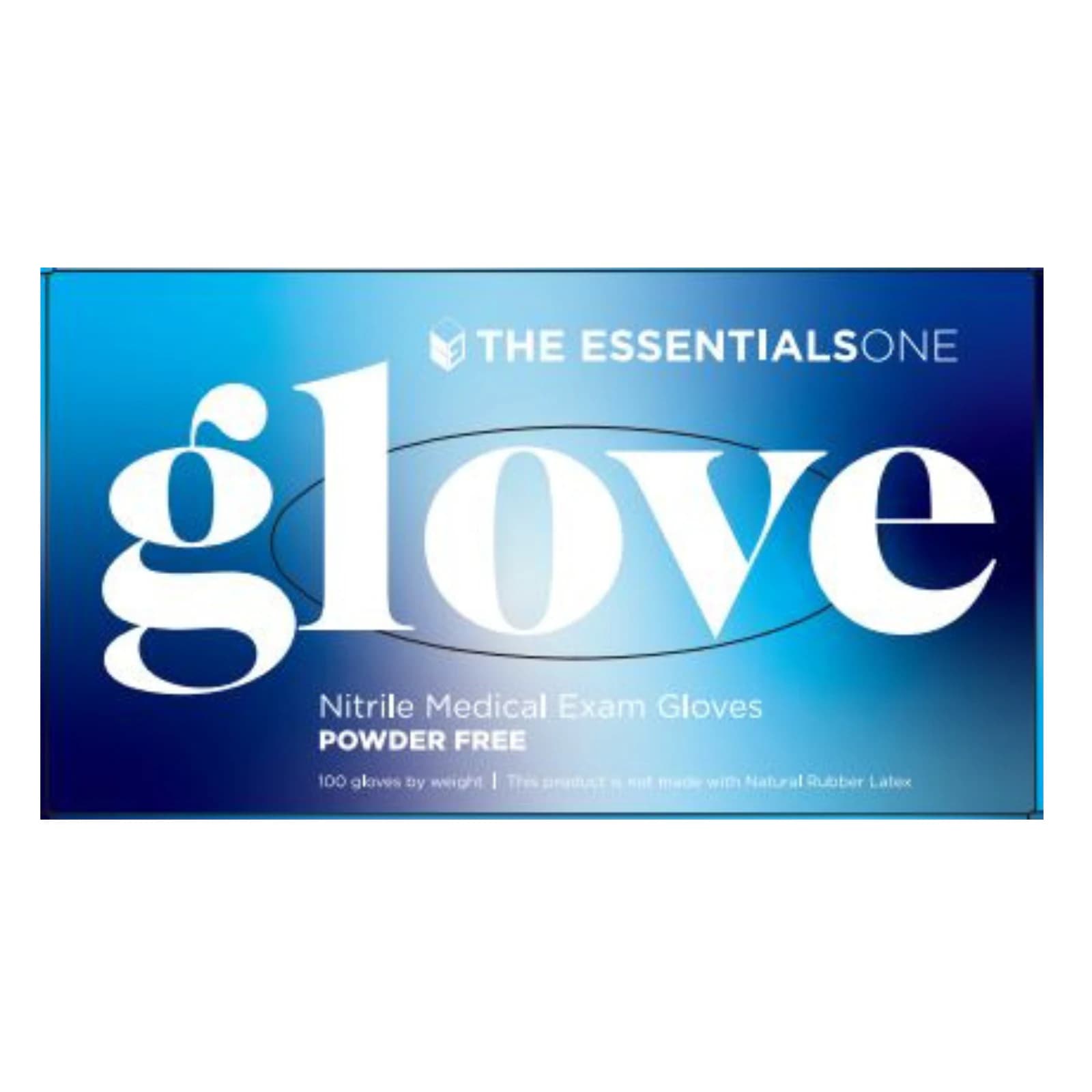 Essentials One Nitrile Examination Gloves, Medium, Powder-Free, 100/Box - Essentials One Nitrile Gloves 100/Box Medium - Image 1