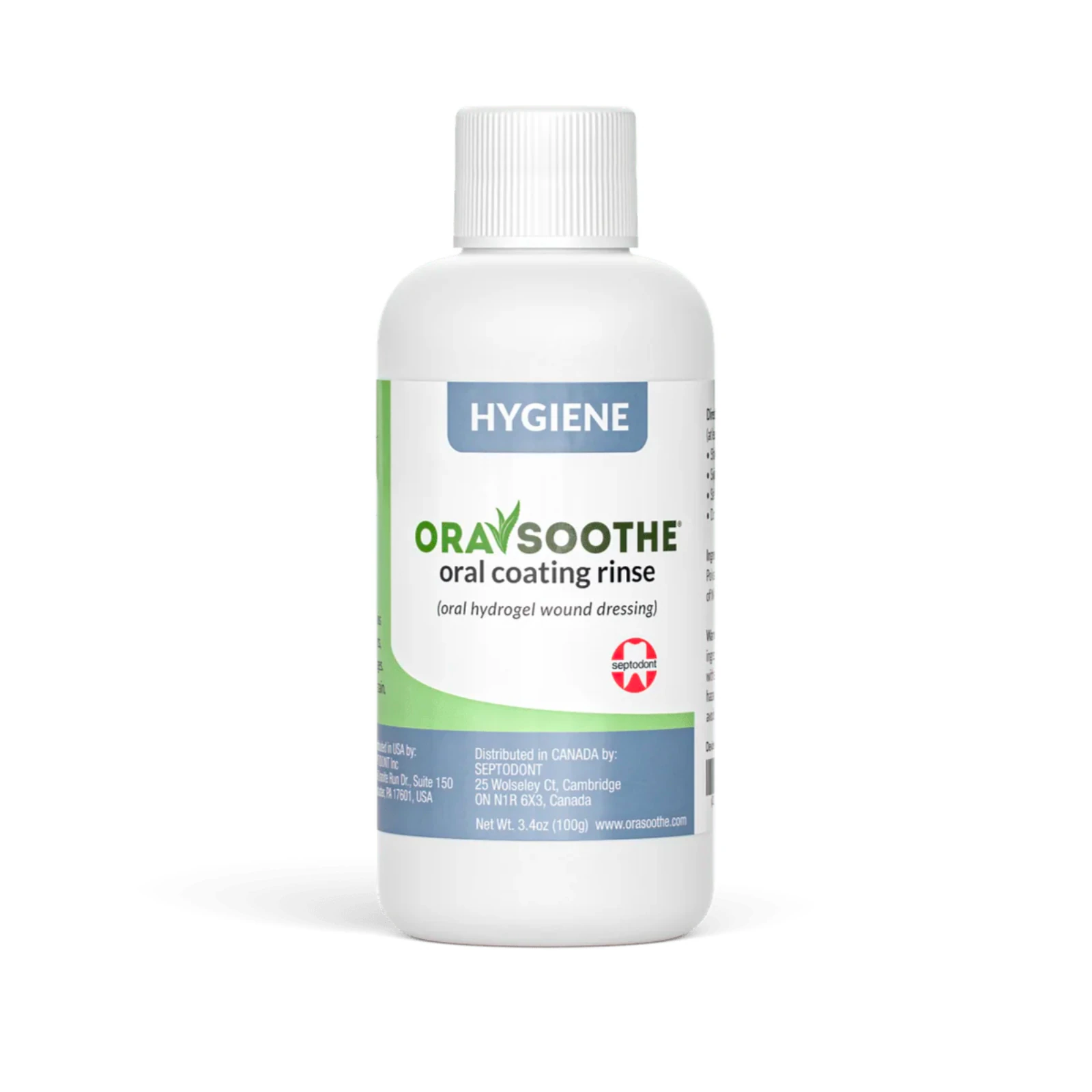 Septodont ORASOOTHE Oral Coating Rinse, 3.4 oz Bottle - ORASOOTHE Oral Coating Rinse 3.4oz Hygiene - Image 1