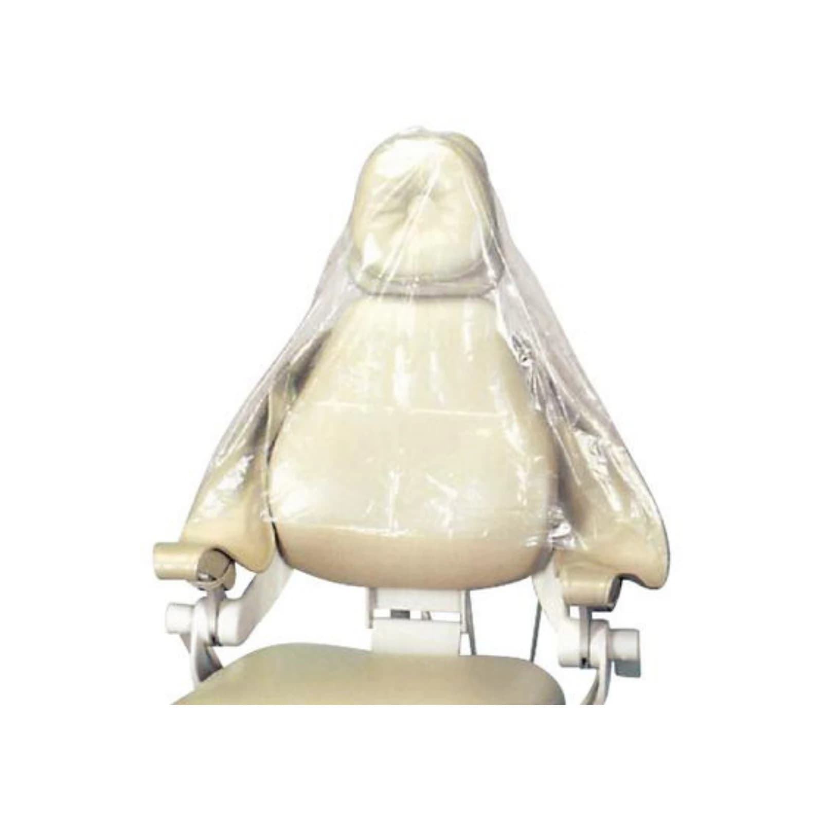 Plasdent Half Chair Cover, 24" x 32", Clear Plastic, 300/Box, PS-102 thumbnail 7