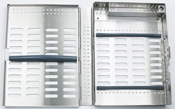 Thompson Instrument Cassettes, 9-Instrument Single Rack, Stainless Steel, Silver, 6" W x 8" L x 1-3/16" H, 3-085109 thumbnail 10