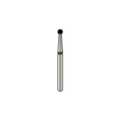 Alpen X1 Diamond Single Use Bur, FG, #801-016C, Ball, Coarse, Green, 25/Pk, X801C016 thumbnail 2