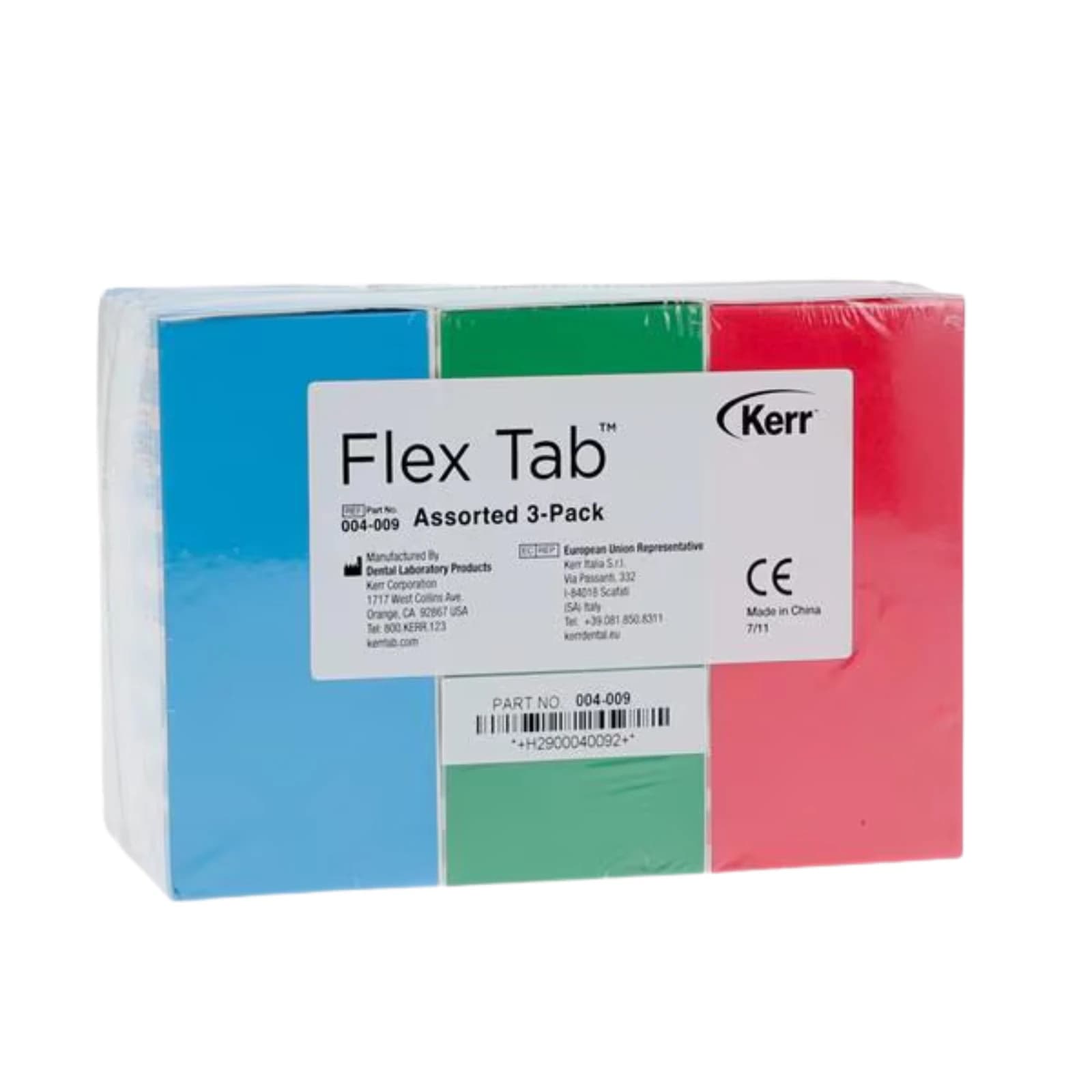 Kerr Flex Tabs Assorted, Flexible Clearance Tabs, Color-Coded, 30 Tabs/Roll x 3 Rolls, 01KVA9S39SNWQ43DSA8Z4A9BKX - Flex Tabs Assorted 30 Tabs/Roll x 3 - Image 1