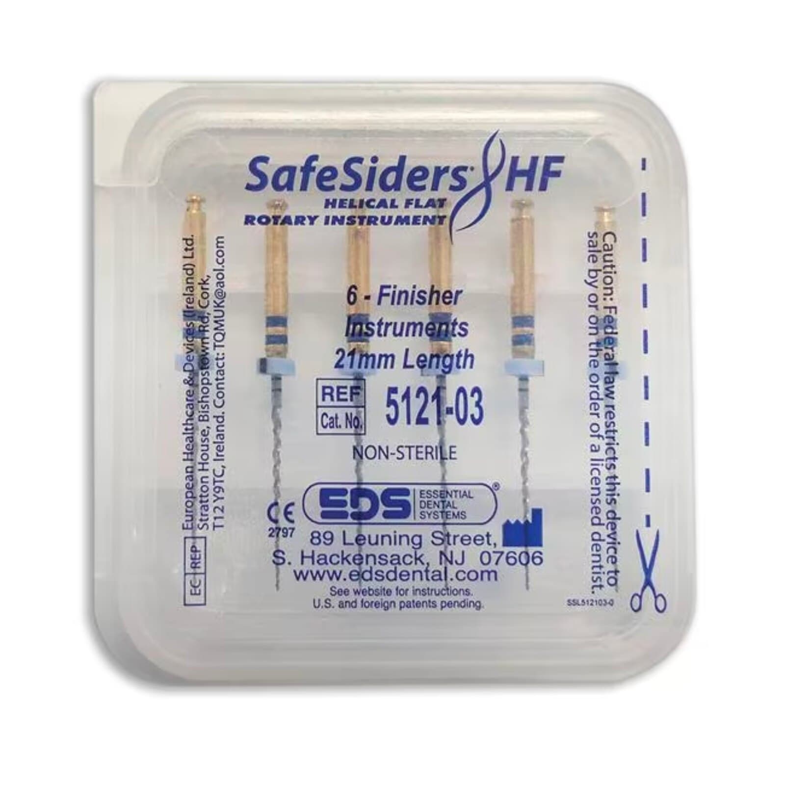 SafeSider HF Finisher Endodontic Rotary File, 21mm, Size 30, 0.04 Taper, 6/Pk, 5121-03 thumbnail 3