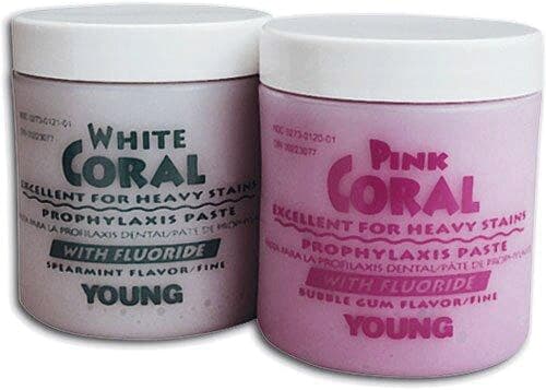 Young Dental White Coral Prophy Paste, with Fluoride, Fine Grit, Spearmint, 9 oz Jar, #033109 thumbnail 5