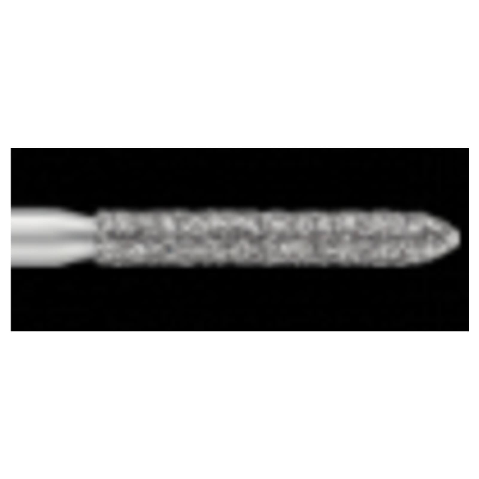 SS White Piranha Diamond Bur 879-016M, Medium Grit, Modified Beveled Cylinder, Friction Grip, Single-Use, 25/Pk thumbnail 2