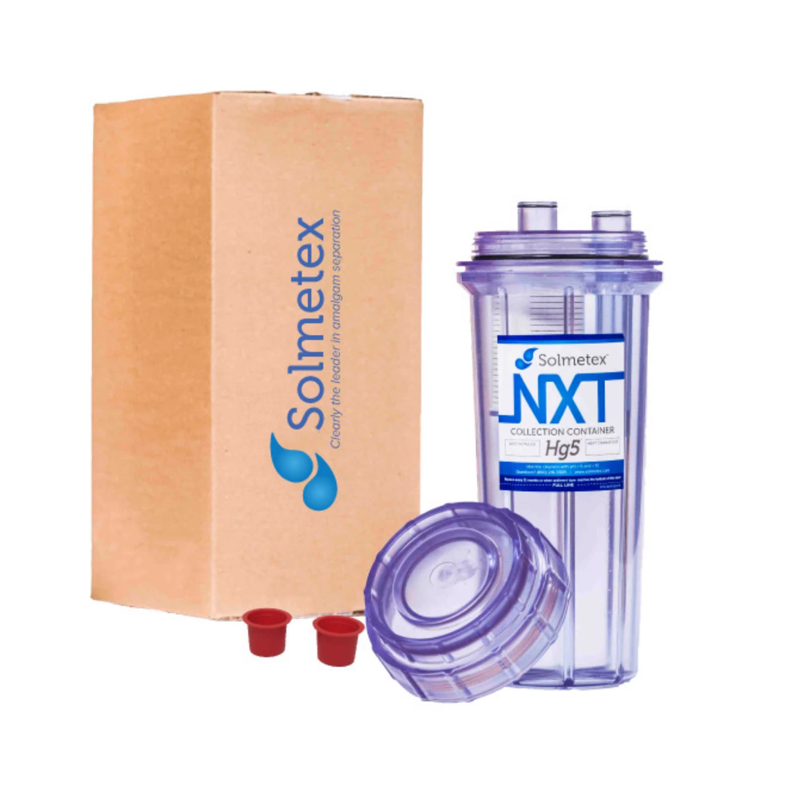 Solmetex NXT Hg5 Collection Container with Recycle Kit, NXT-HG5-002CR, 1/Pack thumbnail 6