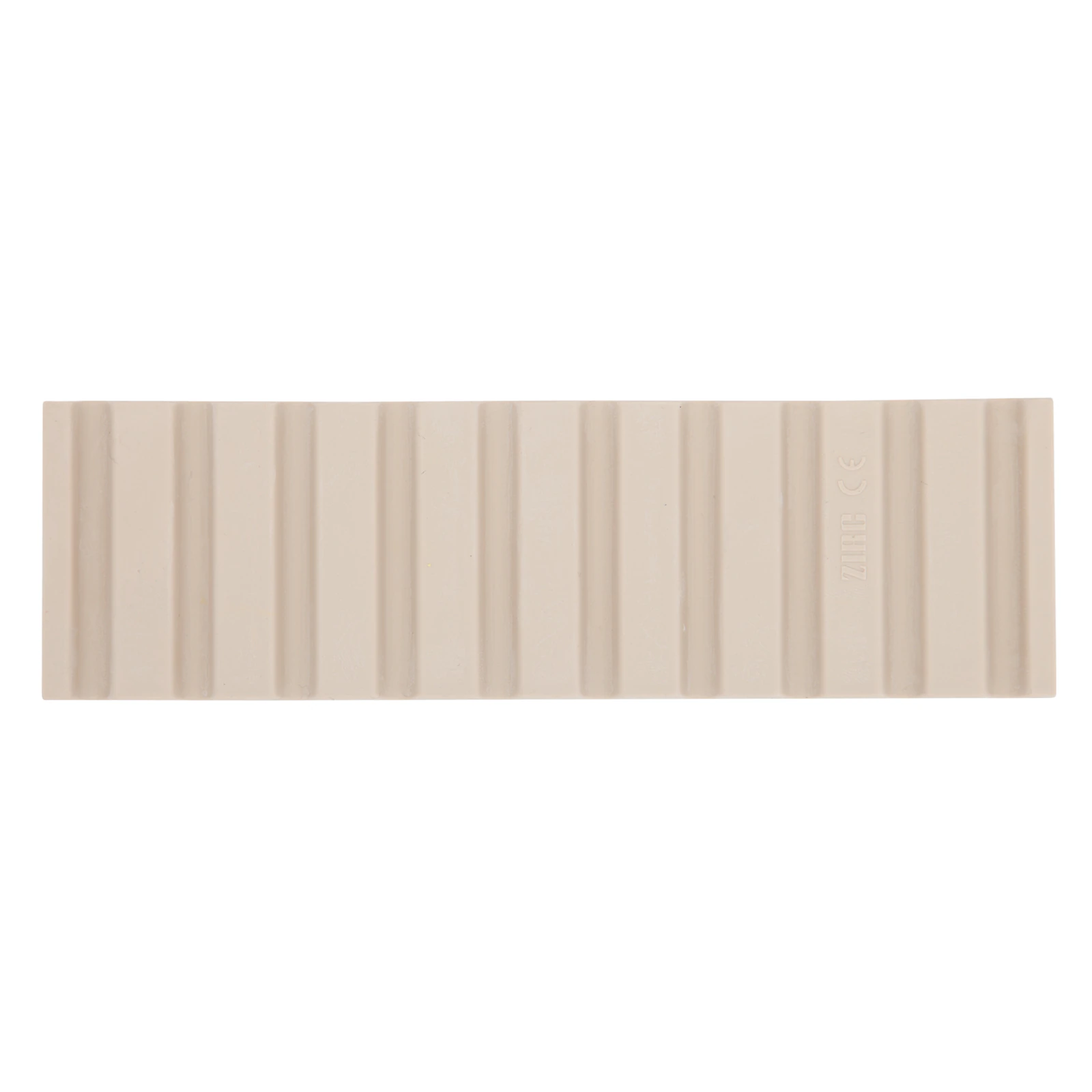 Zirc Dental Beige Instrument Mat, Reversible, 10/4 Capacity, Autoclavable, 6-3/4" x 2" x 3/8", 20Z464-G - Beige Instrument Mat - Image 1