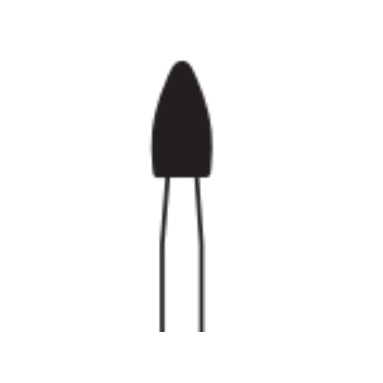 Midwest Esthetic Finishing Carbide Bur, Egg Shape, 12-Blade, FG, #7408B, 2.3 mm Diameter, 3.6 mm Length, 10/Pkg, 379119 thumbnail 2