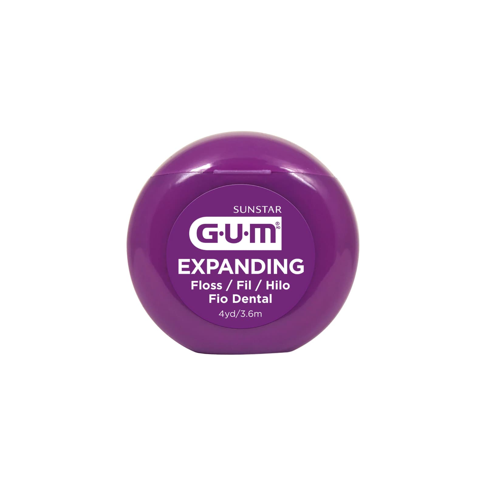 GUM Expanding Dental Floss, Lightly Waxed, 4 yds, 144/Bx, 2030A - GUM Expanding Dental Floss 4yds, 144/Bx. Premium Floss - Lightly waxed for easy - Image 1
