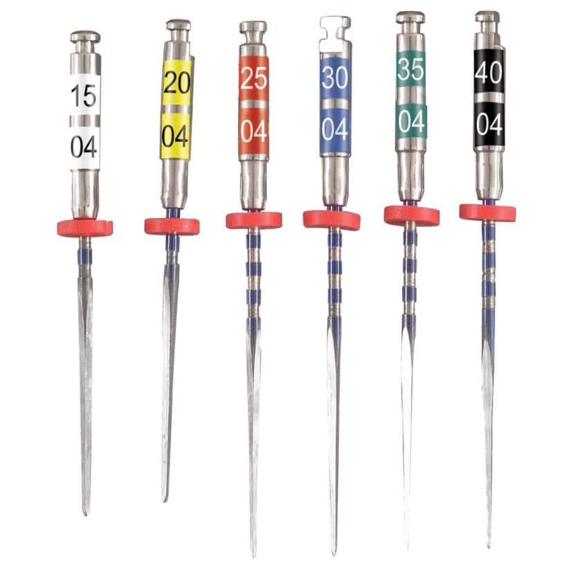 Liberator .06 Nickel-Titanium Rotary File, #20, 25mm, 6/Pk - Liberator #20, 25mm, .06 Nickel-Titanium Rotary File. Package of 6 Files - Image 1
