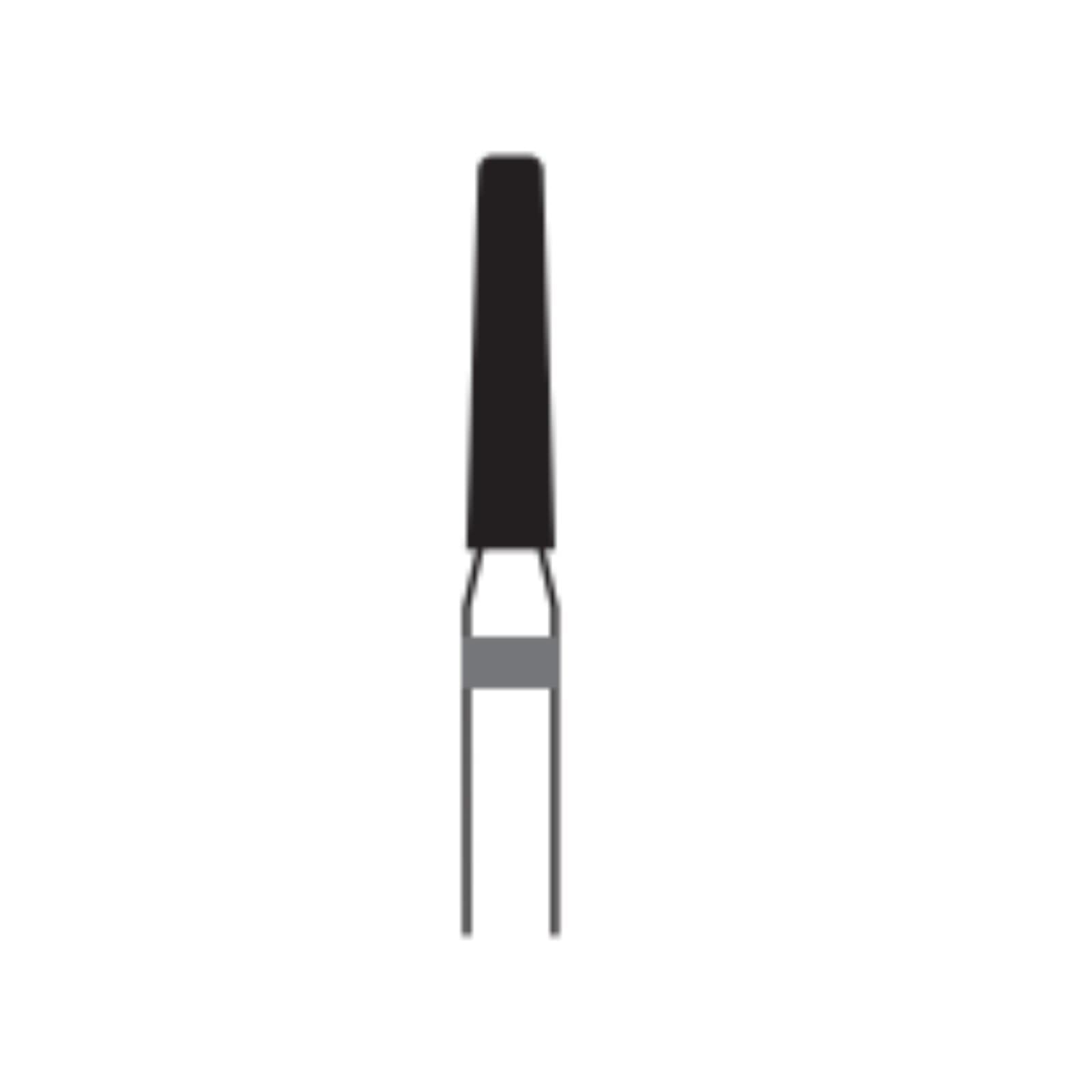 Midwest Once Single Use Diamond Bur – FG, Coarse, Cone, Taper Modified Flat End, #847KR-018, 1.8 mm Diameter, 8.0 mm Length, 25/Pkg - Midwest® Once™ Single Use Diamond Bur – FG, Coarse, Cone, Taper Modified Flat End, # 847KR, 25/Pkg - 1.8 mm Diameter, 8.0 mm Length - Image 1