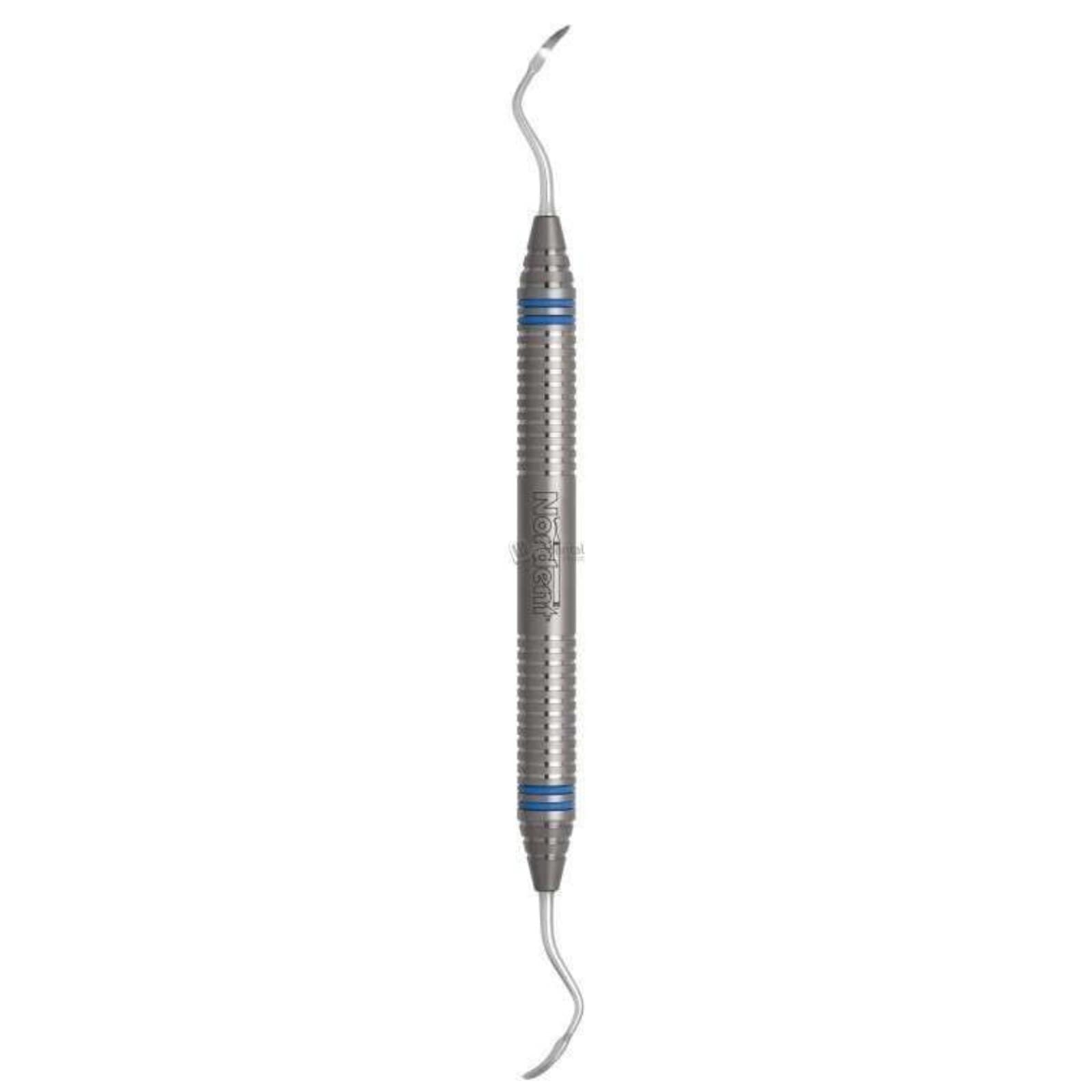 Nordent Classic Double-Ended Posterior Sickle Scaler, Crane Kaplan #6, DuraLite Round Handle - Classic Scalers - Double-Ended - Posterior Sickle Crane Kaplan #6 - DuraLite&reg; Round - Image 1