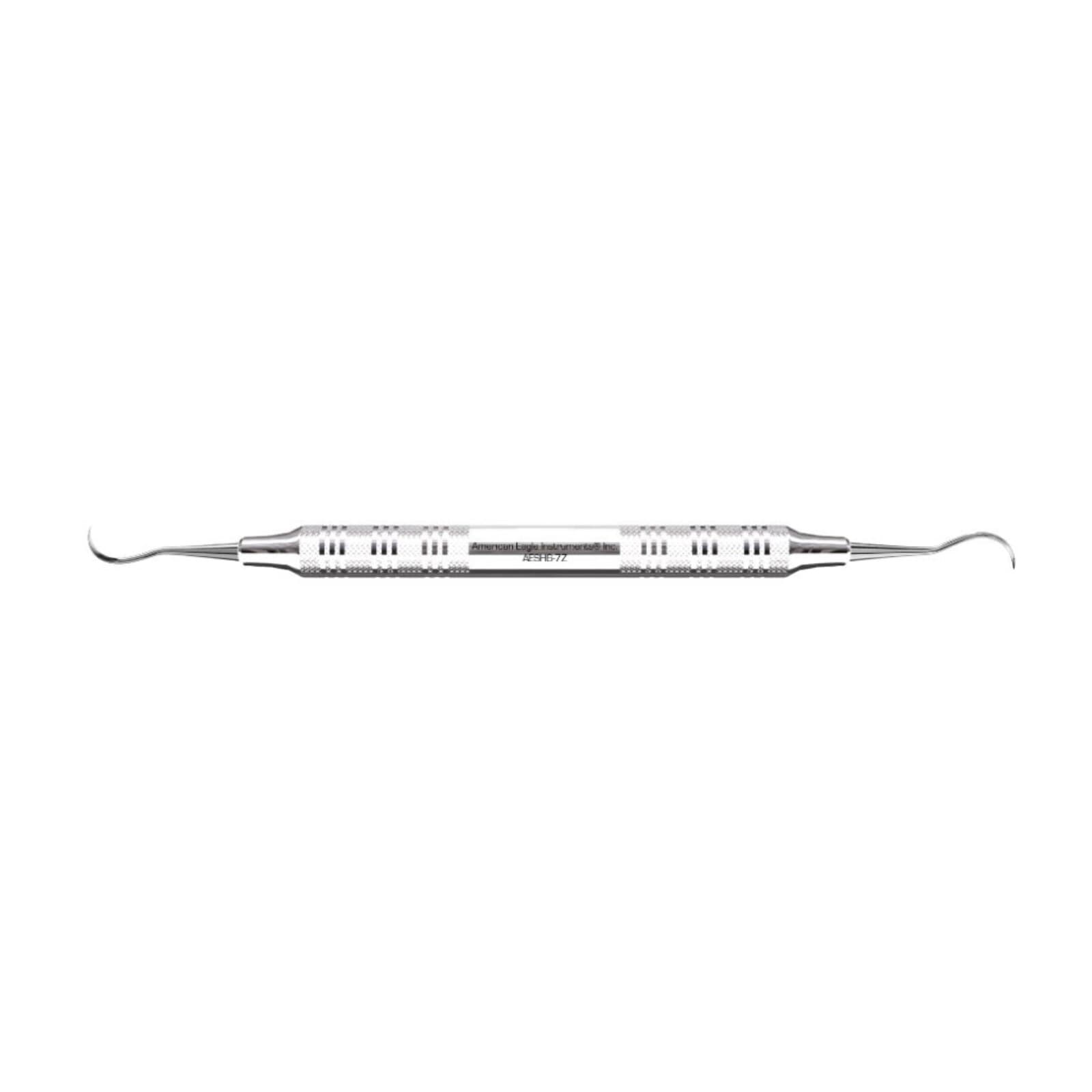 American Eagle Sickle Scaler, #H6-H7, Universal Anterior, Double-Ended, EagleLite Stainless Steel Handle, 3/8", Talon Tough, AESH6-7Z, 1/Pk thumbnail 3