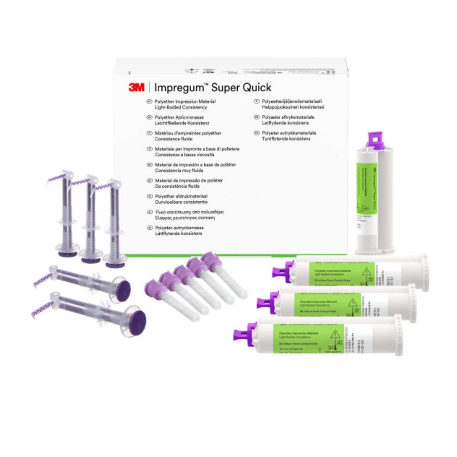 3M (Solventum) Impregum Super Quick Polyether Impression Material Light Body Refill, 50 ml Cartridges, 4/Pk, 69379 thumbnail 3