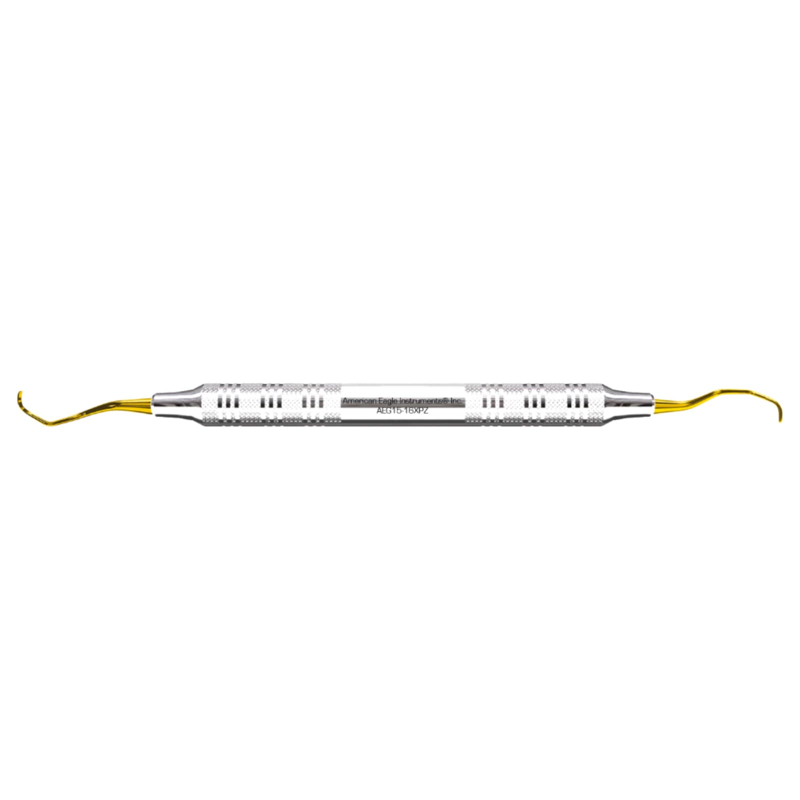 American Eagle Instruments Gracey 15-16 XP Curette, 3/8" EagleLite Stainless Steel Handle, Sharpen-Free, AEG15-16XPZ - Gracey 15-16 XP (3/8) SS - Image 1