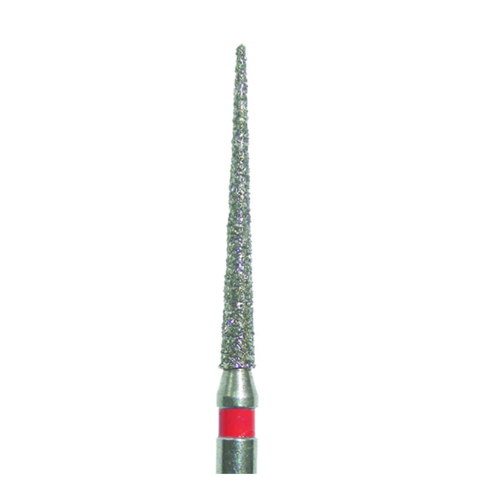 Meisinger 859LF-012 Fine Diamond Bur, Long Needle, Friction Grip, 1.2mm, Red, 5/Pack thumbnail 3